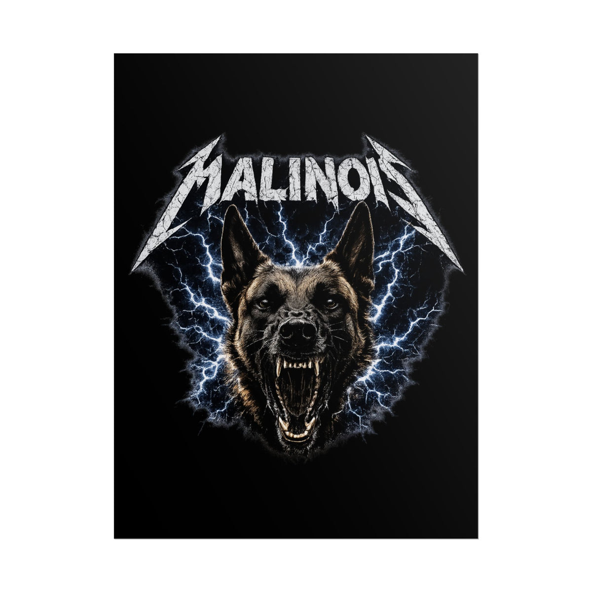 Malinois Thunder Poster