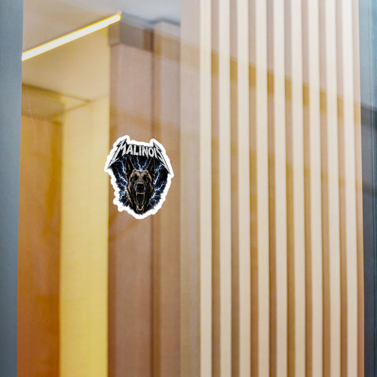 Malinois Lightning — Kiss-Cut Vinyl Decal
