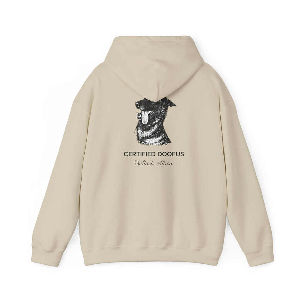 Belgian Malinois Hoodie — “Certified Doofus”