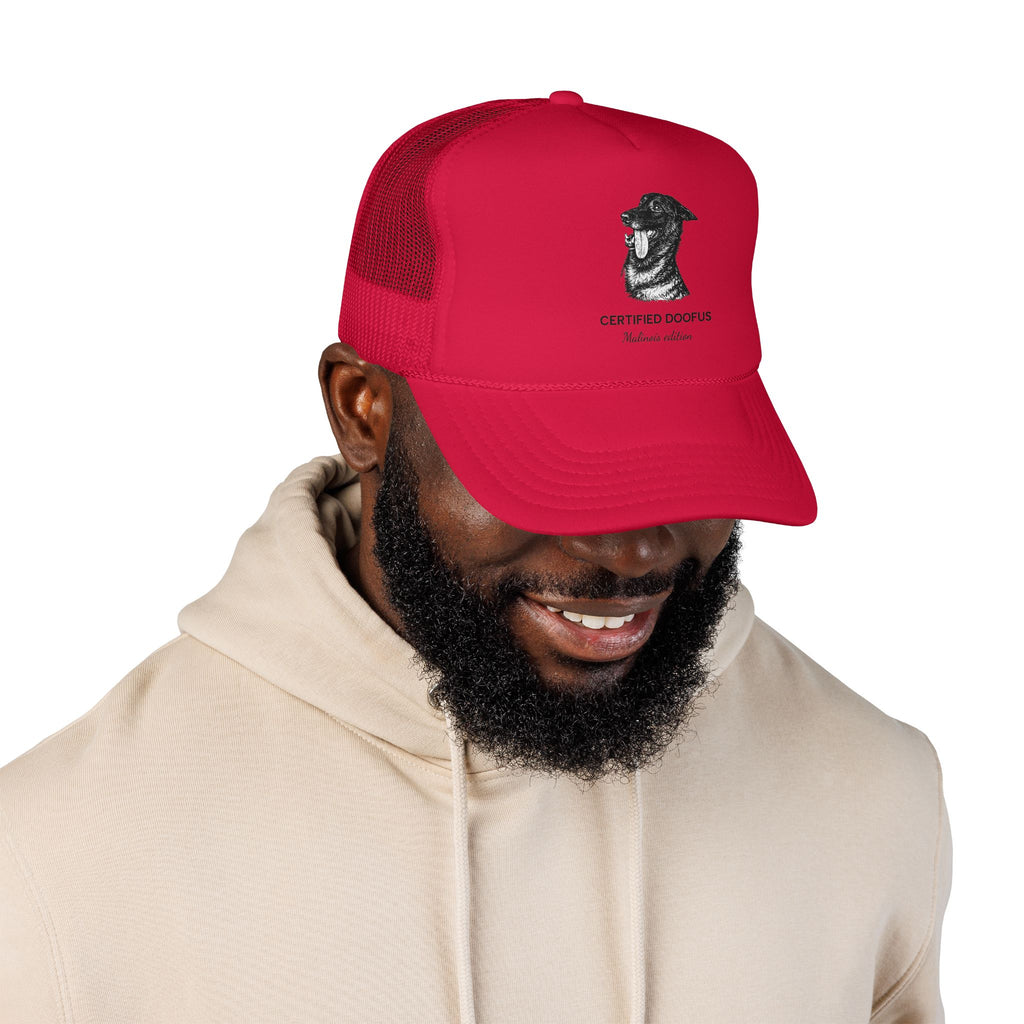 Certified Doofus Dog Trucker Hat — Funny Pet Lover Foam Cap