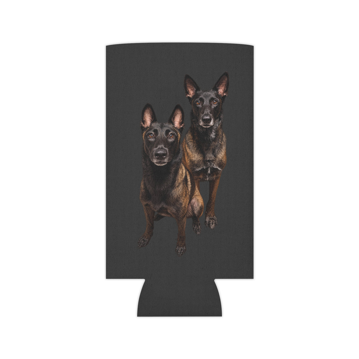 Can Cooler - Personalized Belgian Malinois Duo Design with 'reddentherescuemal EST. 2024'