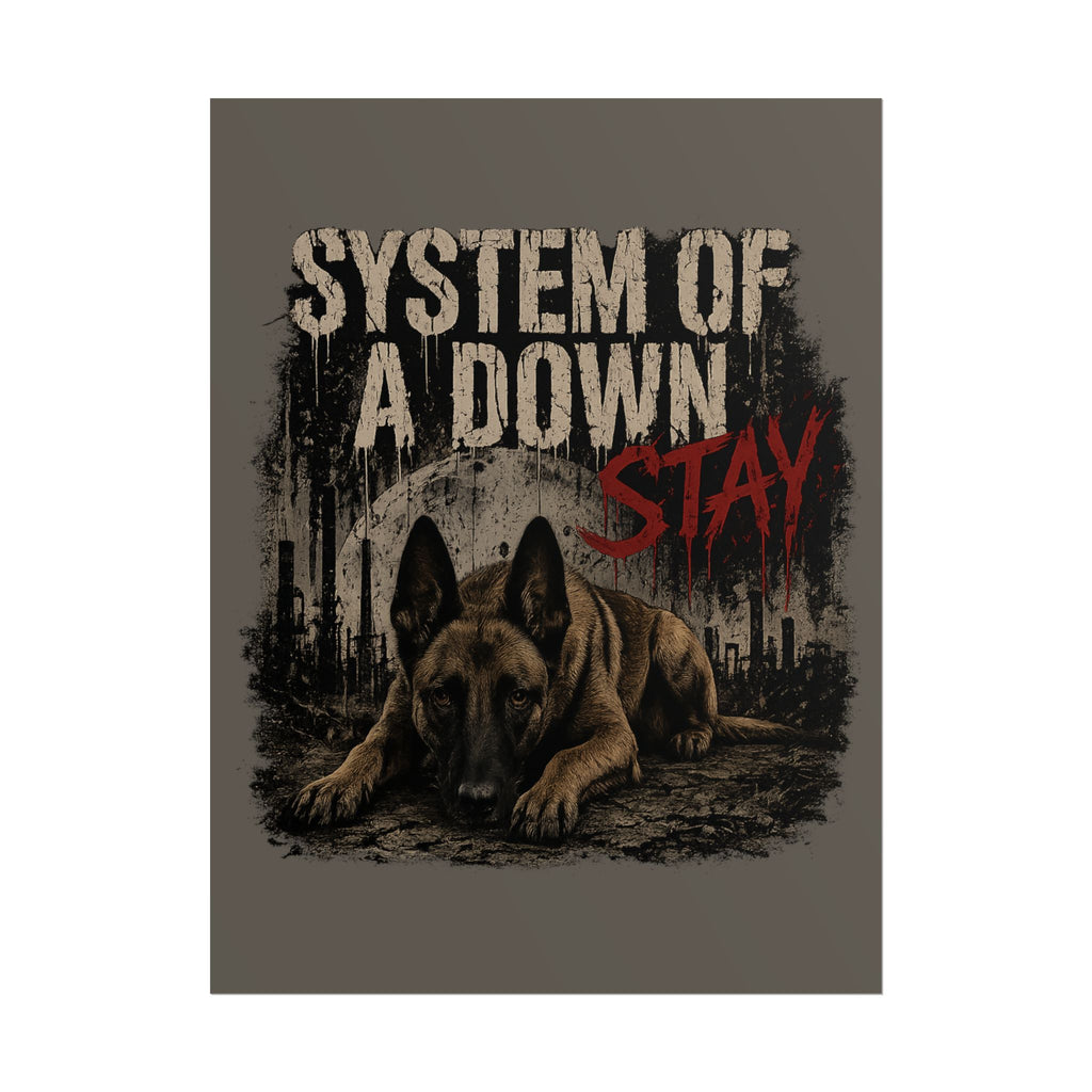 STAY Belgian Malinois Rolled Poster