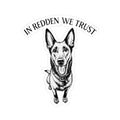 Belgian Malinois Sticker - "In Redden We Trust"