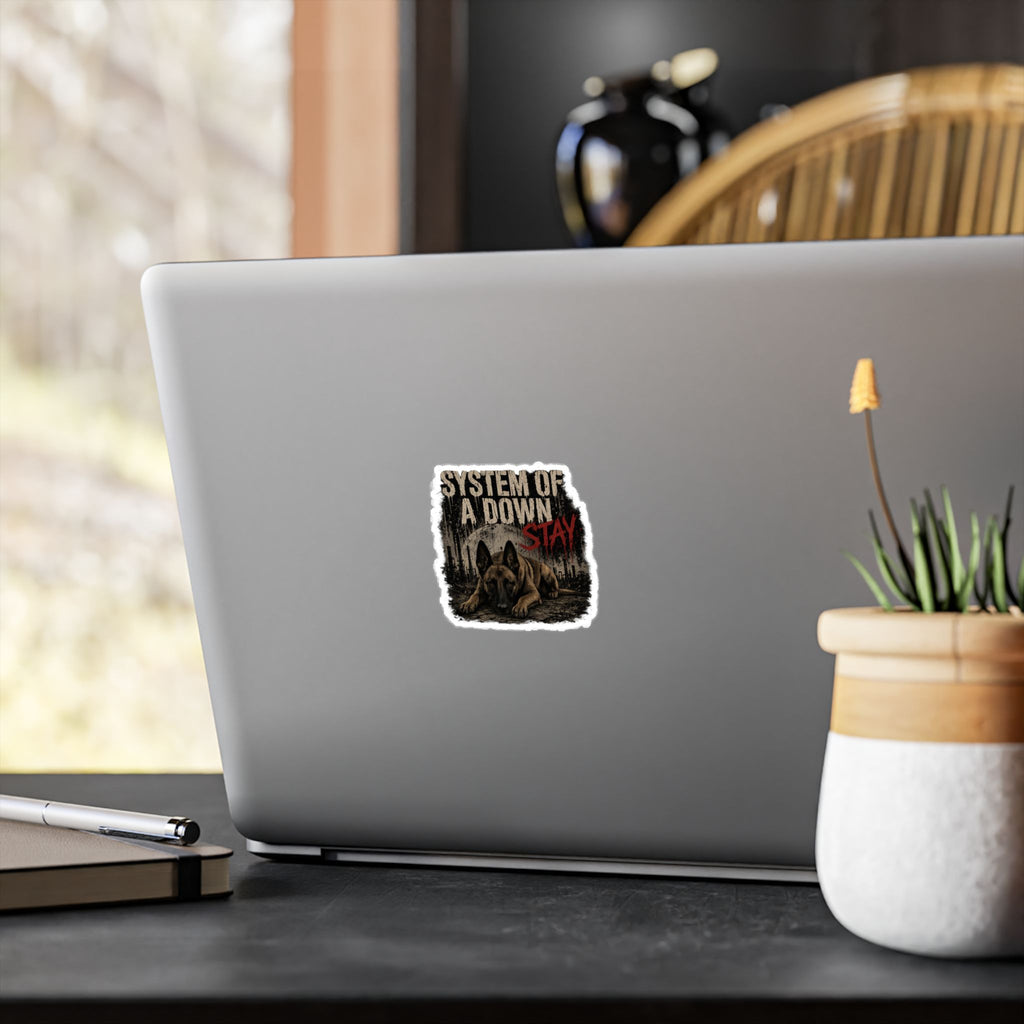 STAY Belgian Malinois Kiss-Cut Vinyl Decal