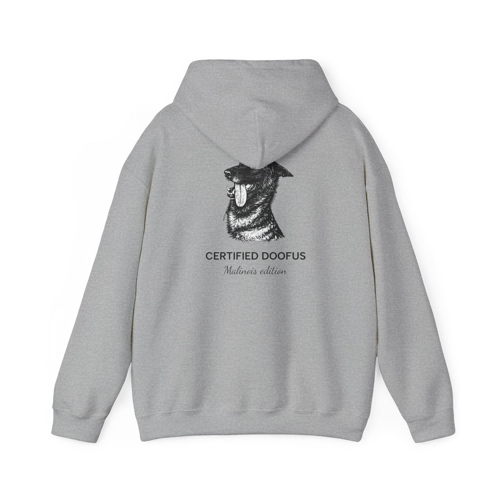 Belgian Malinois Hoodie — “Certified Doofus”