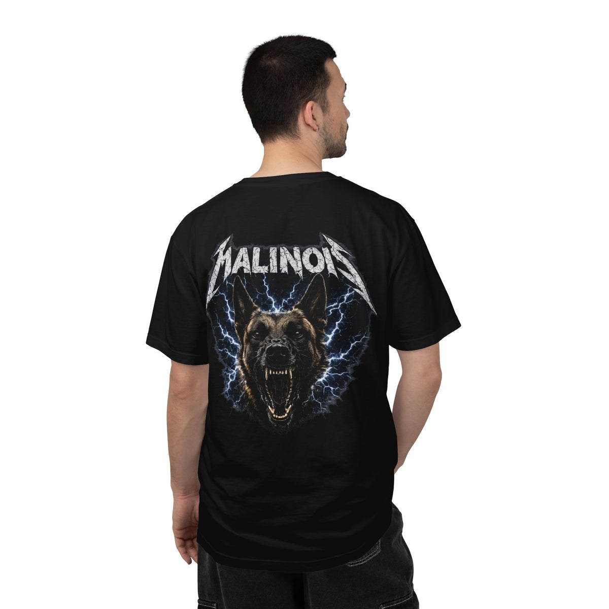 Malinois Lightning Graphic T-Shirt — Belgian Malinois Dog Tee