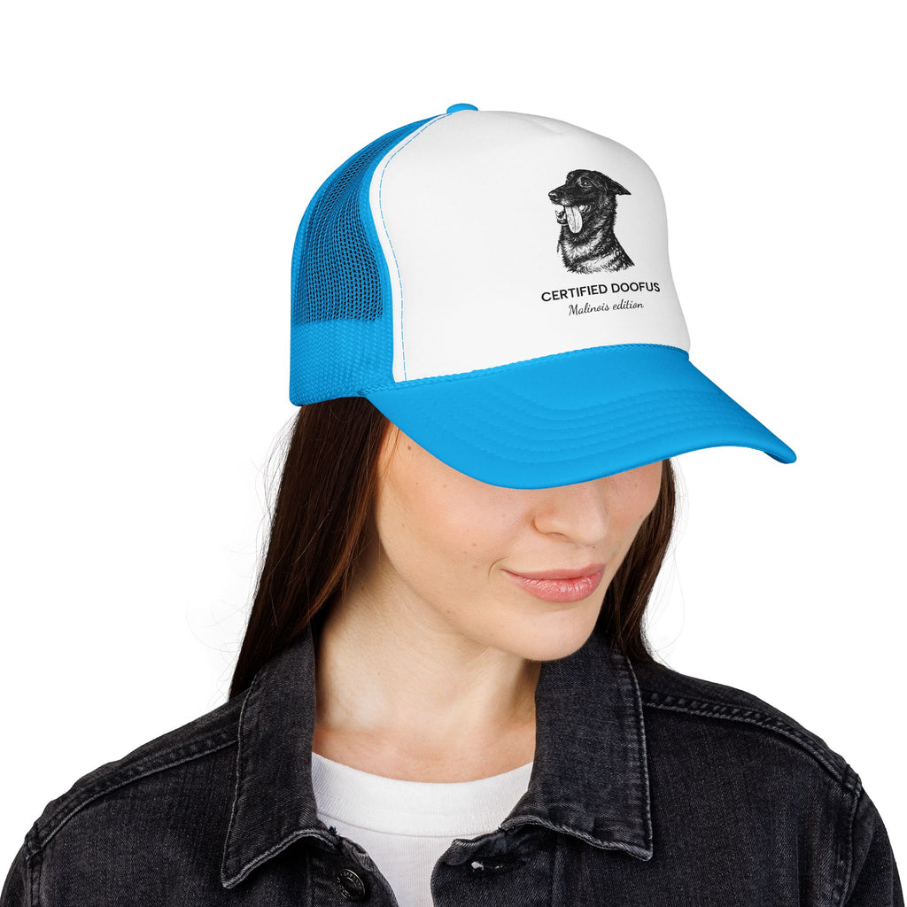 Certified Doofus Dog Trucker Hat — Funny Pet Lover Foam Cap
