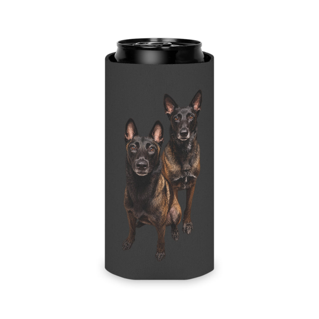 Can Cooler - Personalized Belgian Malinois Duo Design with 'reddentherescuemal EST. 2024'