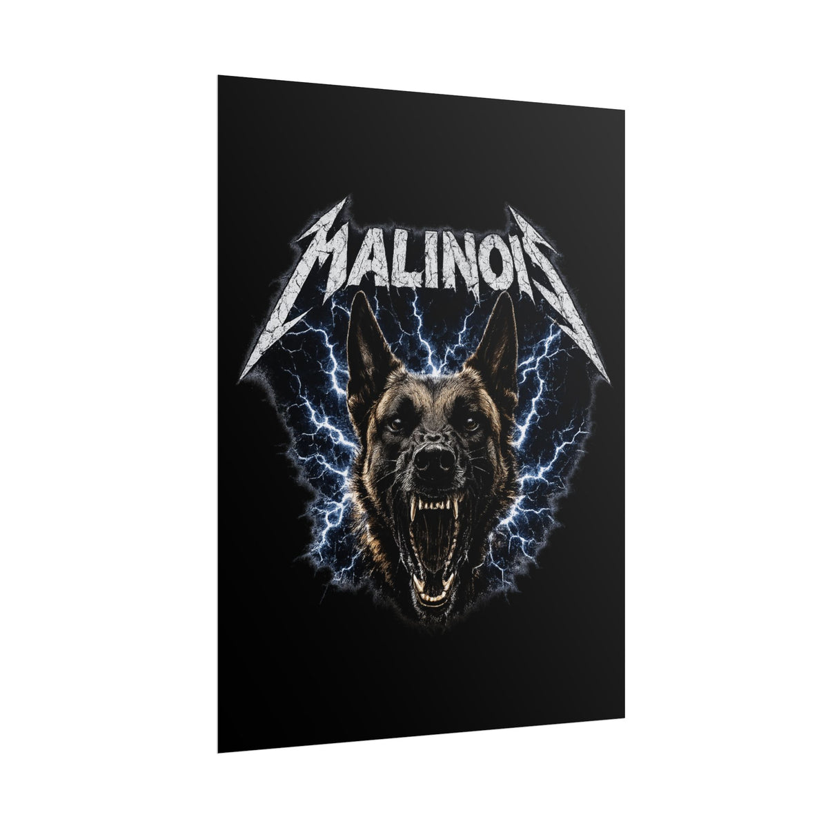 Malinois Thunder Poster