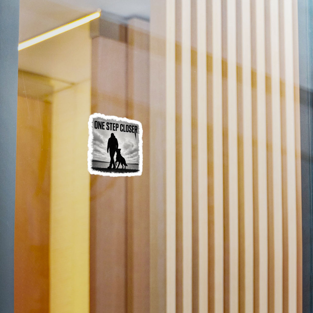 One Step Closer - Belgian Malinois Kiss-Cut Vinyl Sticker