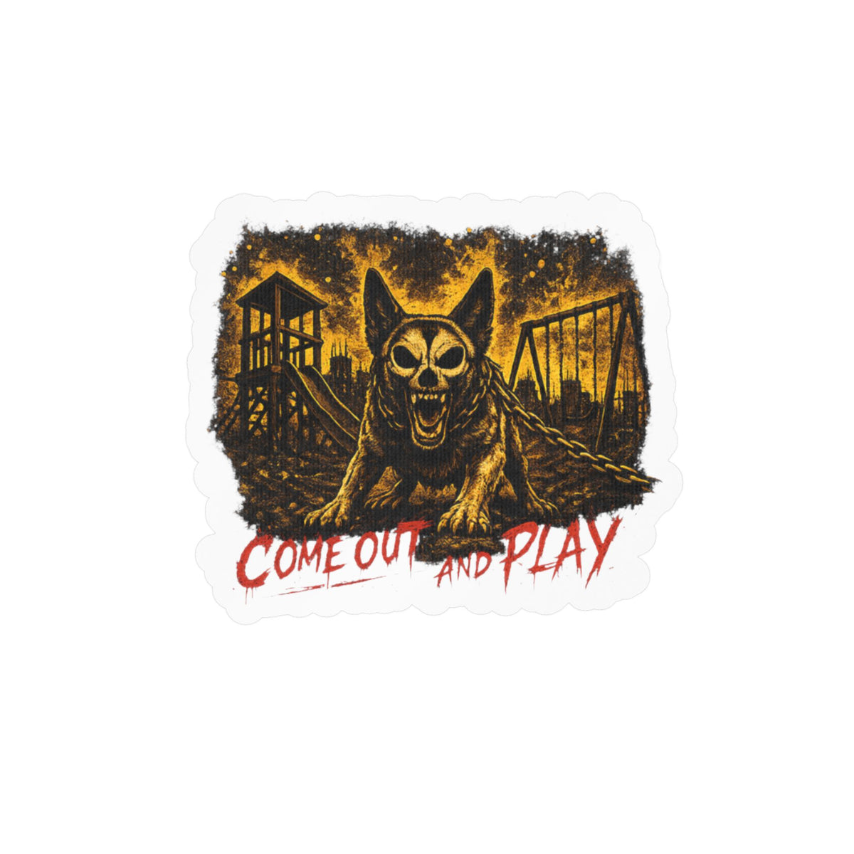 Come Out and Play Belgian Malinois - Kiss-Cut Vinyl Decal
