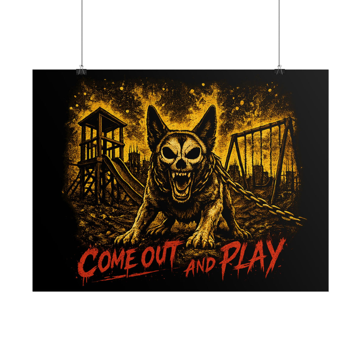 Rolled Poster — 'Come Out and Play' Belgian Malinois