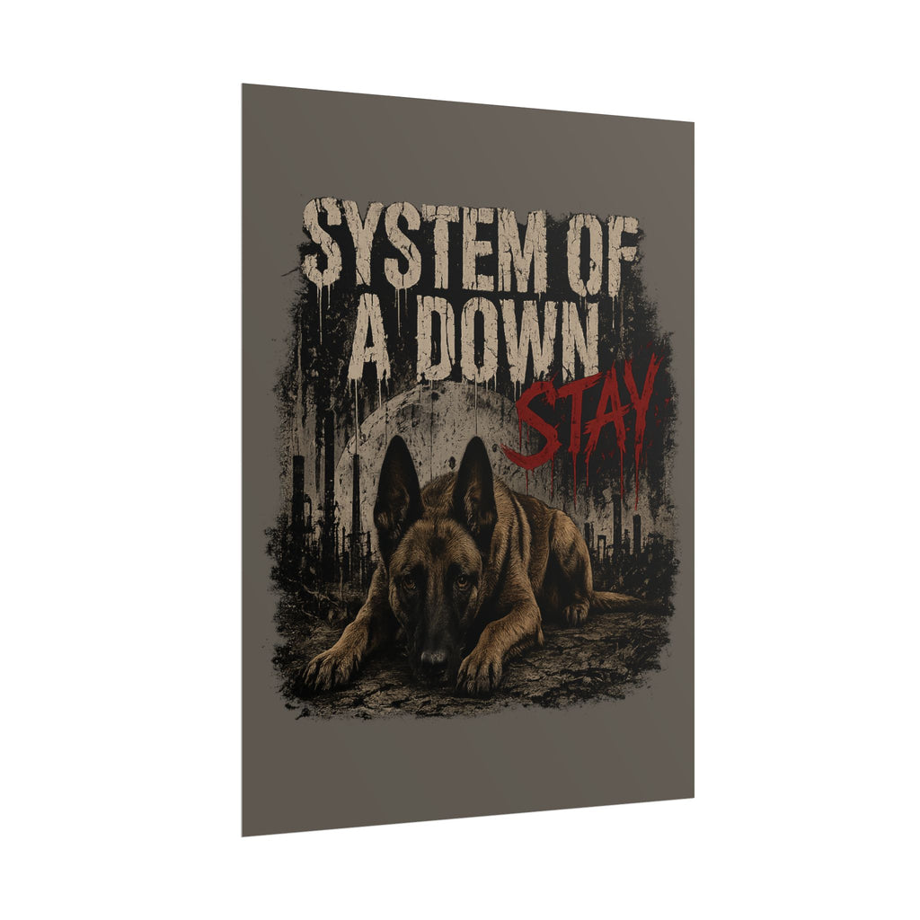 STAY Belgian Malinois Rolled Poster