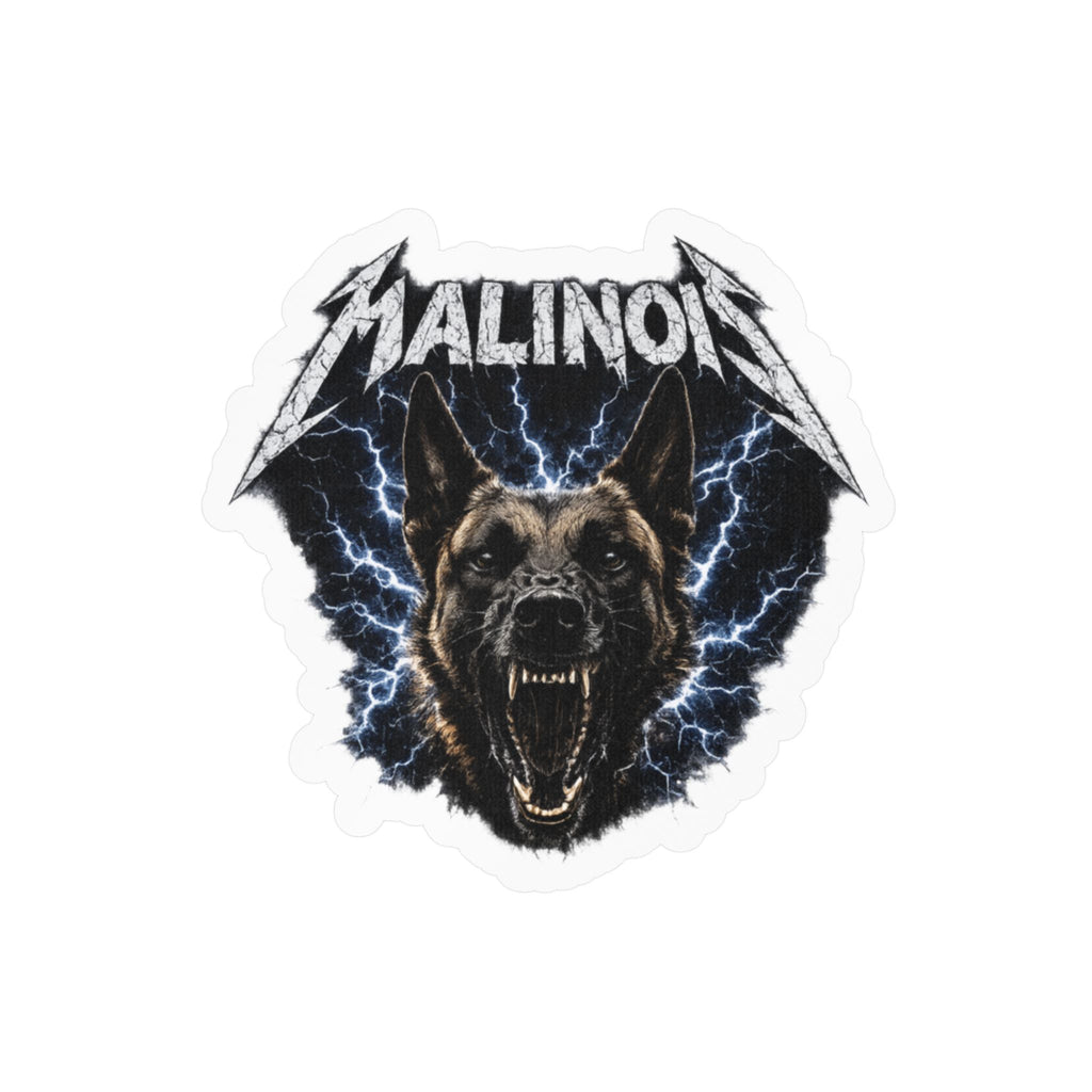 Malinois Lightning — Kiss-Cut Vinyl Decal