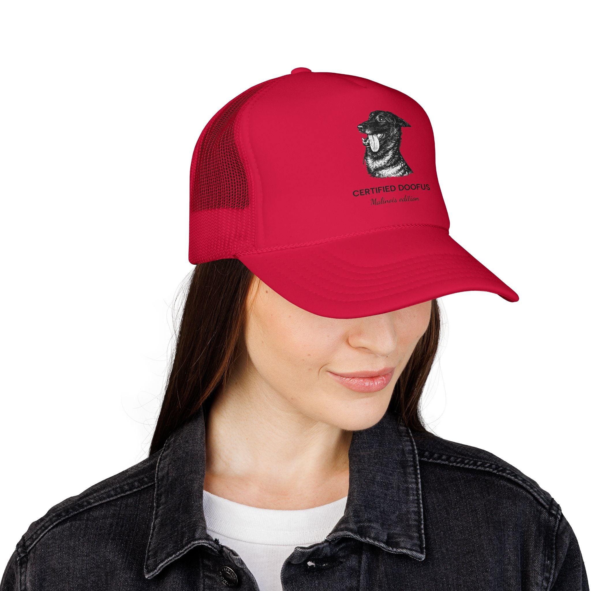 Certified Doofus Dog Trucker Hat — Funny Pet Lover Foam Cap